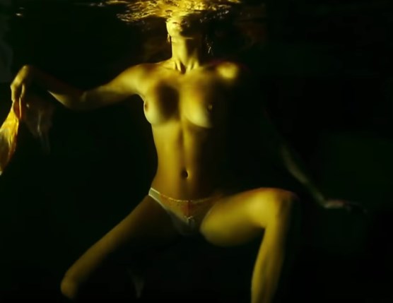 Micro Bikini Strip Tease Girl On Swimming Pool