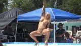Hot Blonde Model Nude Stripping Pole Dancing Watch Koyotee J Von Diva